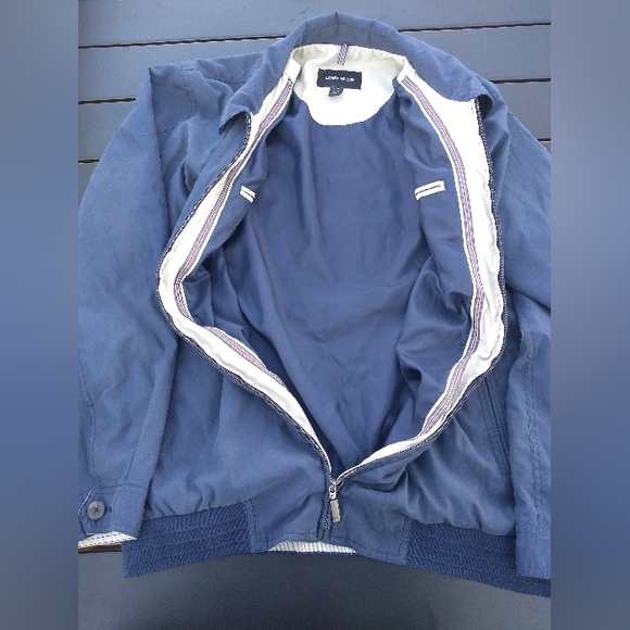 Men's Blue London Fog Jacket, Size Large, Lightweight, Interior Zip Pock… - Picture 3 of 13